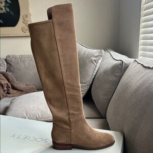 Sole Society Brown Over the Knee Boots